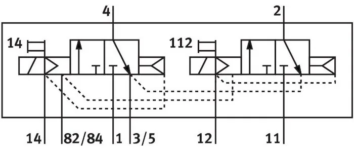 FESTO CPV14-M1H-2x3-GLS-1/8 — Пневмораспределитель, электр. упр., 3/2 НЗ, G1/8, 24 VDC
